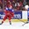 MONTREAL, CANADA - JANUARY 4: Russia's Kirill Urakov #8 stops with the puck while USA's Ryan Lindgren #2 defends during semifinal round action at the 2017 IIHF World Junior Championship. (Photo by Matt Zambonin/HHOF-IIHF Images)

